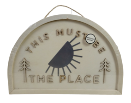 Place &amp; Time - Unplug Craft This Must be the Place Wooden Magnet Sign  (... - £8.75 GBP