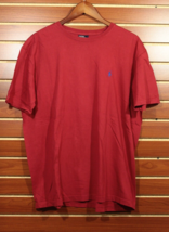 Men's Polo Ralph Lauren Crew Neck T-shirt Cotton Red Large - £11.81 GBP