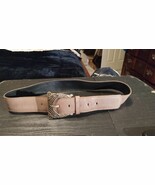 Lanca Perfume Art Design Western Belt  Brazil Brown Leather Bronze Gold ... - $16.73