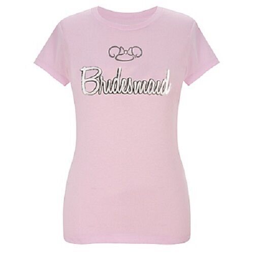 Primary image for WDW Disney Pink Mickey Minnie Bridesmaid T-Shirt Shirt Size Small Brand New