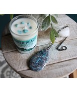 Inner Peace Candle and Blue Crazy Lace Agate Stone Meditation Set #9 - $1,120.02 MXN