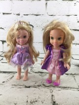Disney Princess Toddler Dolls Lot Of 2 Rapunzel 2 Different Versions - $11.88