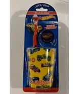 Hot Wheels Brush Buddies Toothbrush Set with Toothbrush, Cap, Rinsing Cu... - $17.21 CAD
