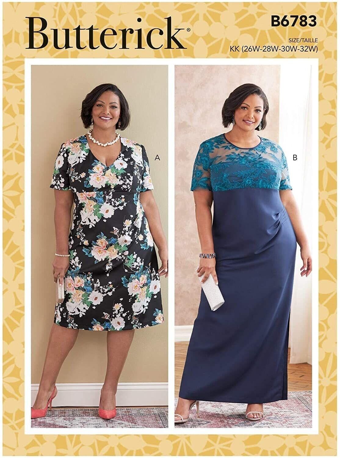 Butterick Sewing Pattern 6783 Womens Dress Size 26W-32W - £7.10 GBP