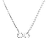 Small infinity Women&#39;s Necklace .925 Silver 274041 - $39.99
