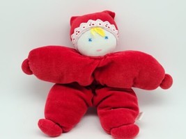Vintage6&quot;  Red Star Plush Boy in Red Coat - Made in Ukraine  - £11.86 GBP