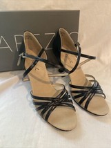 Capezio Rosa Ballroom Dance Shoes Sandals SD02S Women&#39;s 11 M Black - £37.95 GBP