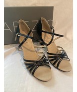 Capezio Rosa Ballroom Dance Shoes Sandals SD02S Women&#39;s 11 M Black - £37.34 GBP
