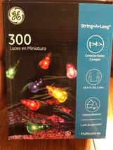 GE String-A-Long 300 Multi-Color Miniature Lights NEW Ships N 24h - £23.05 GBP