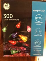 GE String-A-Long 300 Multi-Color Miniature Lights NEW Ships N 24h - £23.09 GBP