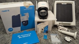 Reolink TrackMix + Solar Panel 2 - 4K Dual-Lens Wi-Fi 6 PTZ Battery-Powe... - $129.99