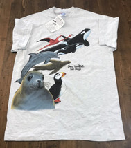 Vtg Sea World San Diego T-shirt Mens Size L NWT Animals Theme Park California - £73.06 GBP