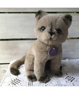 HTF 1985 Vrg 11&quot; Remco British Shorthair? Cat pet house originals plush ... - $50.93 CAD