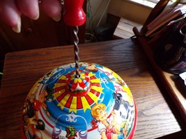Vintage Toy Metal tin spinning top-Western Germany - £27.69 GBP