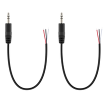 Fancasee 2 Pack Replacement 3.5Mm Male Plug to Bare Wire Open End TRS 3 ... - $13.99