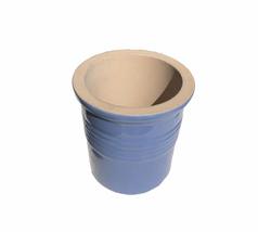 Pampered Chef New Traditions Stoneware Crock - Wildflower Blue - £27.68 GBP