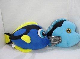 Lot of 2 Tropical Fish Fiesta Tilly Blue Tang &amp; Kellytoy Sparkle Eye Tang 12&quot; - £13.23 GBP