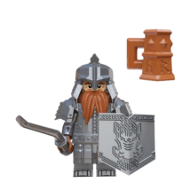 HRGIFT Lord of the Rings Dwarven Warrior XP-307 Minifigures Custom Toy - $5.99