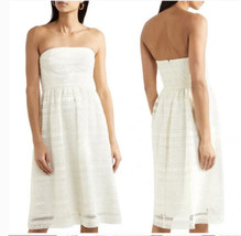 NWT J.Crew Stanbury Strapless Crocheted Lace Midi Dress 8 - £47.47 GBP