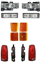 Headlights For GMC Truck 1994-1998 Yukon With Tail Lights Signals Side Markers - £178.68 GBP