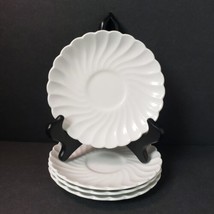 Johnson Brothers Snowhite Regency 5.75&quot;  Ironstone Saucer Set of 4 - $19.80