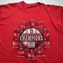 St. Louis Cardinals 2006 World Series champ shirt Mn Sz XL Red Pujols Graphic - £8.89 GBP