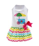 Ice Cream Cart Sleeveless Dress with Wave Skirt and Matching Leash Sizes... - €25,74 EUR