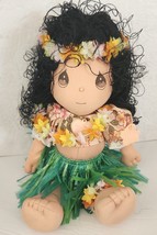 Precious Moments Applause Hawaii Hula Girl Doll Vintage 1987 Hang Tag 14 Inches - £12.17 GBP