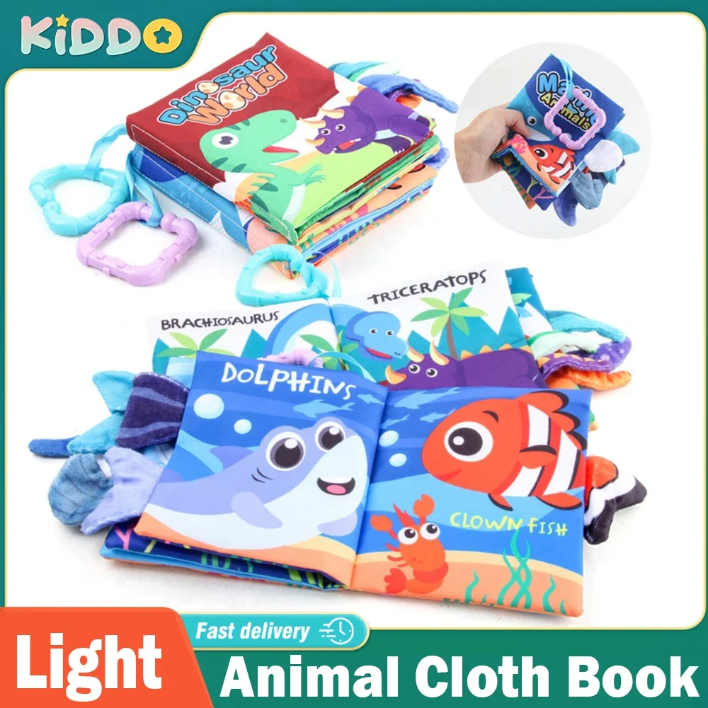 0-36M Baby 3D Cloth Book Early Learning Toy Tail Puzzle Parent-child Interactive - £7.22 GBP+