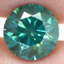 Loose Round Shape Diamond Fancy Green Color VS2 Certified Enhanced 2.13 Carat - £2,585.91 GBP
