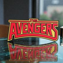 Marvel The Avengers Classic Comic Logo Sign Plaque Display Collectible D... - $14.69