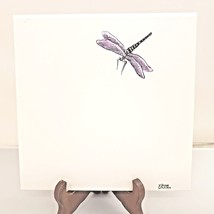 Art Tile Dragon Fly Signed G Jaana 2001 7 3/4&quot; x 7 3/4&quot; - £18.38 GBP