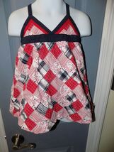Janie and Jack Halter Patriotic 4th July Patchwork Lined Dress Size 6/12... - $22.50