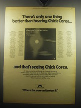 1974 Return to Forever featuring Chick Corea Advertisement - Where have I known - £14.45 GBP
