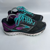 Brooks Ghost 9 Women&#39;s Running Shoes Black/Teal/Purple Size 10.5 B (READ) - £15.54 GBP