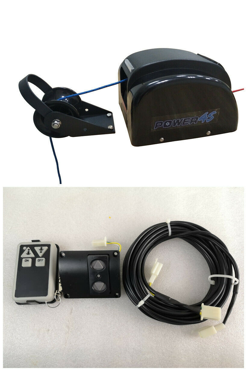 12V AutoDepoly WRC&amp;SSK Anchor Winch Windlass 45 lb. Freshwater Boat Pontoon - $214.00