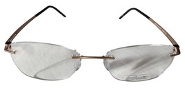 Silhouette Rimless Eyeglasses Gold &amp; Black Frame Only Unisex Titanium 44... - $97.19
