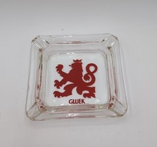 VINTAGE GLUEK BAR ASHTRAY CLEAR GLASS CANDY DISH 4” - £11.42 GBP