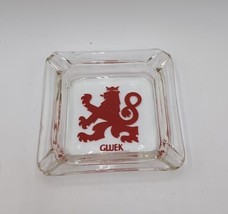 VINTAGE GLUEK BAR ASHTRAY CLEAR GLASS CANDY DISH 4” - £10.97 GBP