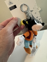 Disney Parks Goofy Plush Doll Keychain with Lobster Claw and Charm NEW image 4