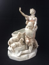 Antique Porcelain Jardiniere the prodigal son. Marked - £306.91 GBP