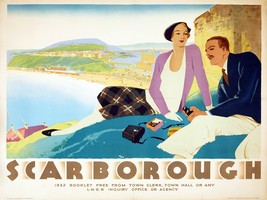 Decoration Poster.Scarborough England travel.Wall art room interior design.11468 - £13.44 GBP+