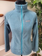 Columbia Women&#39;s Blue 100% Polyester Long Sleeve Full Zip Casual Jacket ... - $26.00