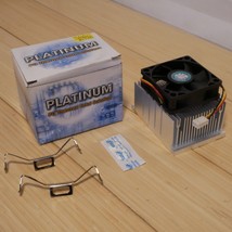 NEW Platinum Intel Pentium 4 Socket 423 3-pin 60mm CPU Heatsink Cooling Fan - $23.36