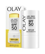 Olay Glow &amp; Protect SPF 50 Face Sunscreen Stick, *11/2025*Fragrance Free... - $12.97 CAD