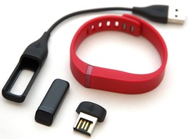 Fitbit Flex RED Fitness Large Wristband Training activity tracking bluetooth - £45.34 GBP