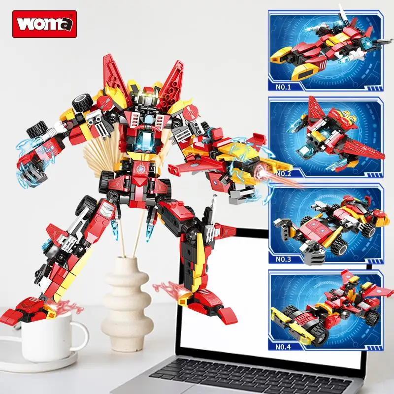 WOMA Deformation Robot  Child Kids Armored Toy Student  Model Building Blo - £85.65 GBP
