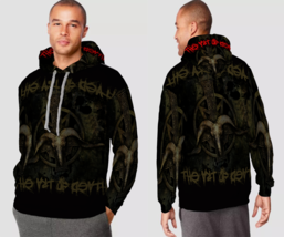 Baphomet Satanic Goat Mens Graphic Pullover Hooded Hoodie - £27.31 GBP+