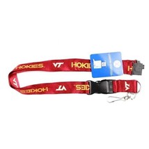 NCAA Virginia Tech Hokies Team Color Lanyard w/ Keychain, ID Holder - £8.70 GBP