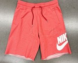 NWT Nike AT5267-605 Men Sportswear Shorts Cotton Loose Fit Lobster White... - $39.95